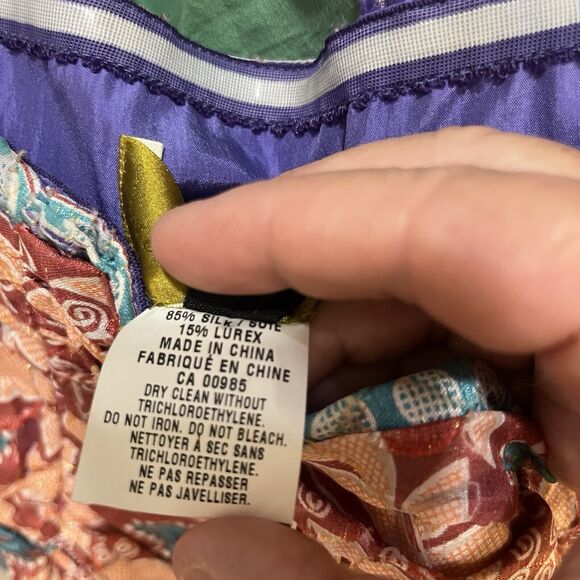 Nicole Miller Silk Blend Size 8 Cocktail 1 Shoulder Asymmetric Dress Glam Party - Picture 7 of 16